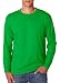Jerzees Men's Heavyweight Blend 50/50 Long Sleeve T-Shirt (Kelly, Large)