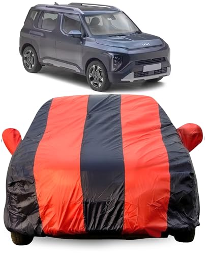 Image of Autofact Car Body Cover for Kia Syros, Triple-Stitched, Windproof with Buckle Belt, Elastic Hem, UV Protection, Scratchproof & Dustproof, Soft Feather-Like Fabric for All-Weather Protection