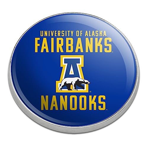 University of Alaska, Fairbanks Nanooks Logo Golfing Premium Metal Golf Ball Marker