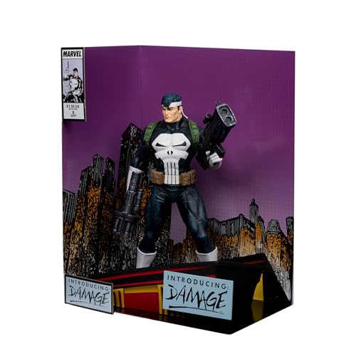 Figurine The Punisher McFarlane Échelle 1:6e avec Comics War Journal #8