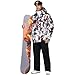 HOUZONIY Herren Skianzug Set Herren Schneeanzug Warmer Winddichter 2-Teiliger Schneeanzug(238+Schwarz L)