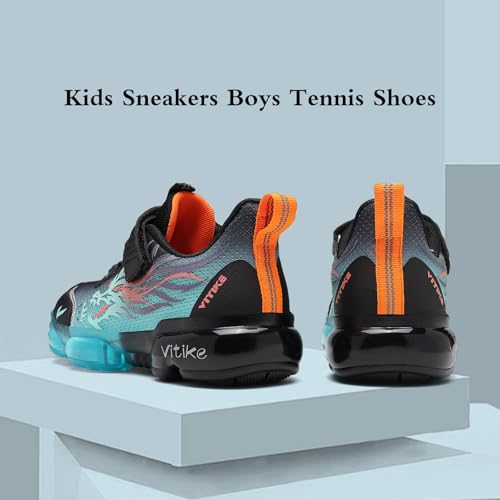 Image of JMFCHI Boys Girls Kids' Sneakers Knitted Mesh Sports Shoes Breathable Lightweight Running Shoes for Kids Fashion Athletic Casual Shoes