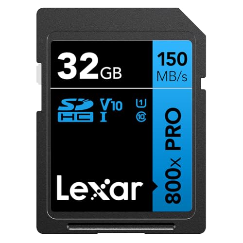 Image of Lexar 128GB (2-Pack) High-Performance 800x PRO SD Card, UHS-I, C10, U3, V30, 4K, Up to 150MB /s Read SDXC Memory Card, for Point-and-Shoot & Mid-Range DSLR Cameras, HD Camcorders (LSD0800P128G-B2NNU)