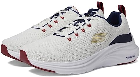 Skechers Men's Vapor Foam Oxford, White/Navy/Red, 14 | Image 3