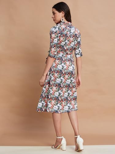 Image of Selvia Western Crepe Printed One Piece Fit & Flare