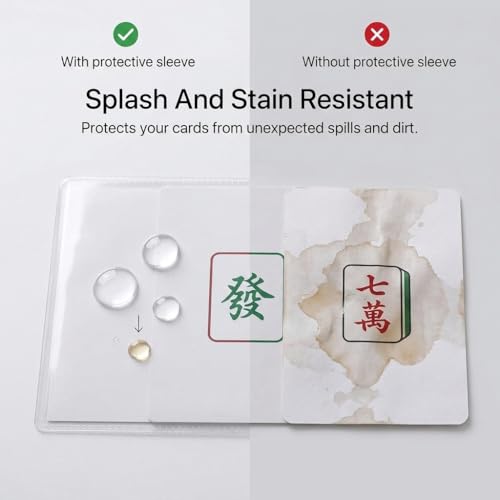 Protector de Cartas Mahjong 4 Unidades 6 1/8x4 3/4 Pulgadas miniatura 5