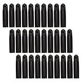 Ipetboom Tapas para Botellas de Licor y Aceite, 30 Unidades Negras de Plástico Duradero, Cubiertas Antipolvo para Vertedores, Uso en Cocina y Barra de Bar