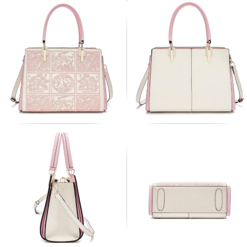 Image of FOXLOVER Top Handle Satchel Handbag Embroidered Vintage Purses