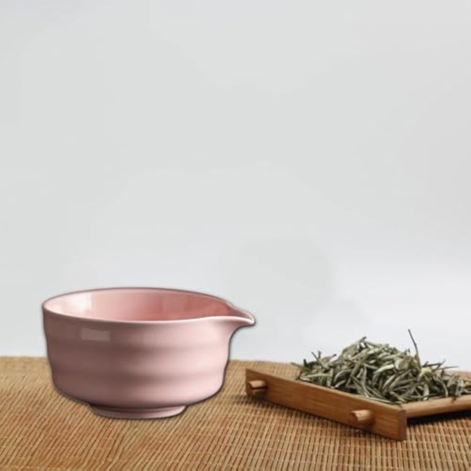 Matcha Bowl Ornament for Restaurant Dining Room, Pink
