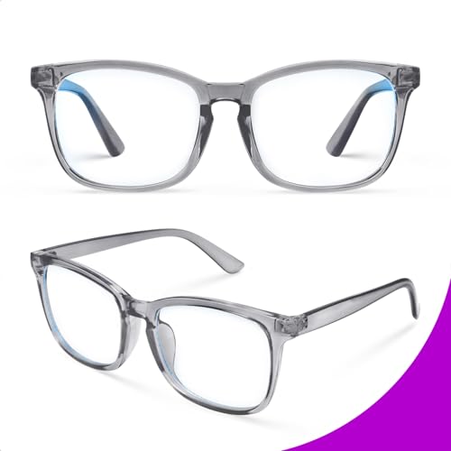 Image of VISOONE Blue Light Blocking Glasses Square with Anti Computer Glare for Gaming Women and Men MONTANA