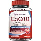 Doctor's Recipes CoQ10 200mg Per Serving, High Absorption Coenzyme Q10 Supplement with Olive Oil, Heart & Vascular Health, Energy Production & Antioxidant Support, 4 Month Supply, 240 Softgels