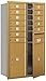 Salsbury Industries 3713D-12GFU 4C Horizontal Mailbox, Gold