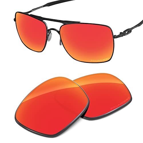 Verres Oakley Deviation polarisés rouge feu en polycarbonate haute performance