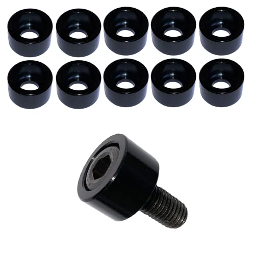 Black 1/4" Hex Allen Bolt Cups Washers