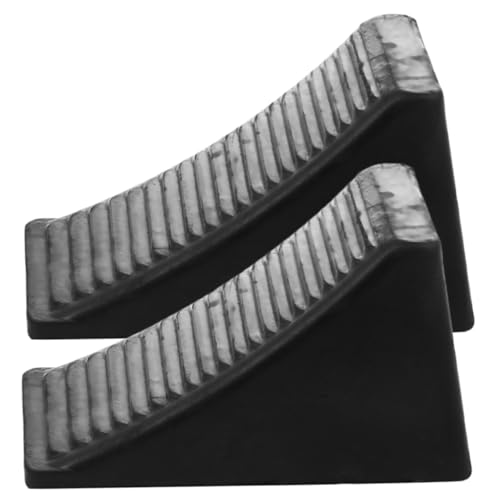 UTHCLO 2 Piezas Cuñas De Rueda De Goma Antideslizantes para Remolques Y VehíCulos Recreativos Estabilizadores PortáTiles De Ruedas para Camiones ATV Y Caravanas 6.29X3.66X3.54In