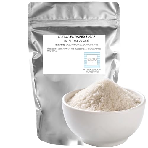 Vanilla Flavored Sugar, 11.5 Ounce Bag, Hampton Distribution