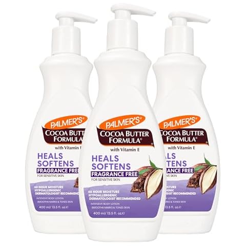 Palmer's Cocoa Butter Formula Fragrance Free Lotion Pump Bottle, 13.5 Fl.oz (Pack of 3) Cover