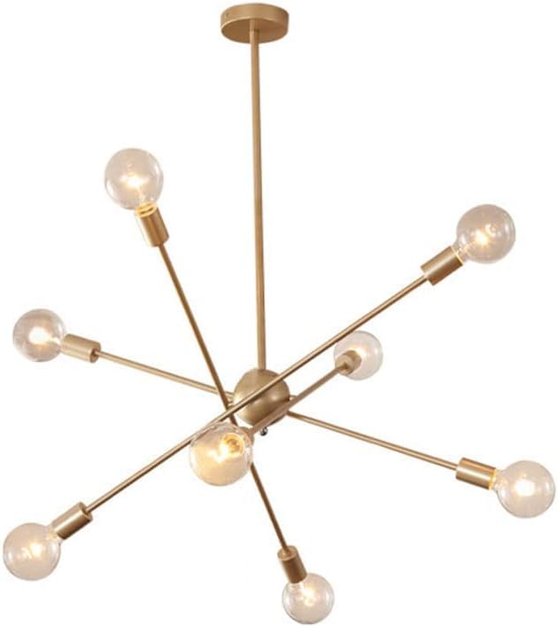 Lustre moderne 6 lumières style milieu du siècle pour réchauffer l'ambiance de votre cuisine