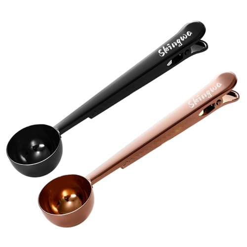 Coffee Scoop with Bag Clip, Multi-Function Milk Powder...