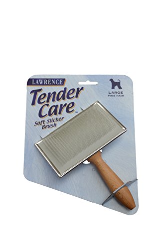 Lawrence Tender Care Soft Slicker Brush - Large Dogs w/ Fine Hair