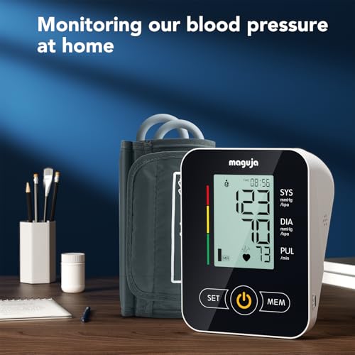 Arm Blood Pressure Monitor,maguja Blood Pressure Machine,BP Monitor Automatic Upper Arm Digital with Blood Pressure Cuff for Home Use - Image 6