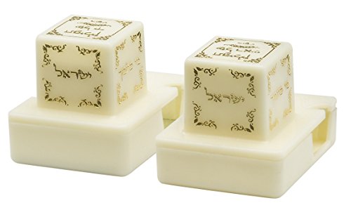 Image of Judaica Place Plastic Rashi Tefillin Holder for Righty Sizes 33-35 (Pearl, 34)