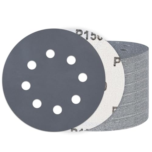 Image of 100PCS 5 Inch Sanding Discs 1500 Grit, Wet Dry Hook and Loop Sandpaper