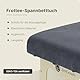ZenGrowth Bezug für Massageliege ohne Gesichtsaussparung Braun | Oeko TEX 100 | 63cm - 71cm x 185cm | Für alle Massage- oder Behandlungsliege (Grau)