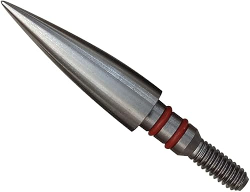 Miniatura 64 de Puntos de flecha de 100/125/150/200/300 granos, puntas de campo de tiro con arco, rosca de acero inoxidable en puntas de campo de tiro con arco