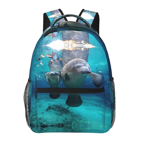 Sac à dos lamantins des Antilles OdDdot idéal pour aller au bureau ou à l'université