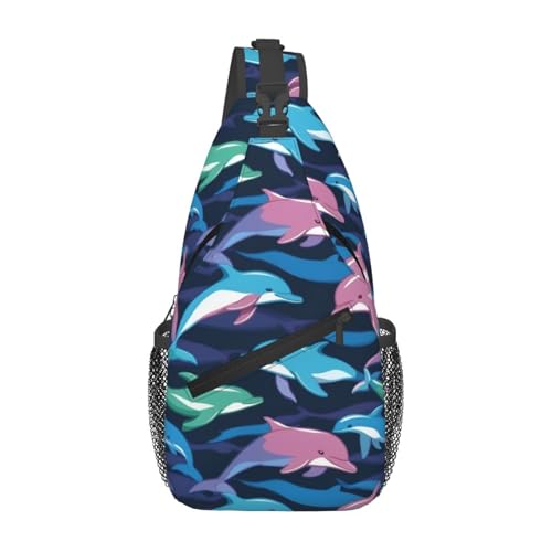 Mochila bandolera cuello delfín para viaje y senderismo miniatura 1