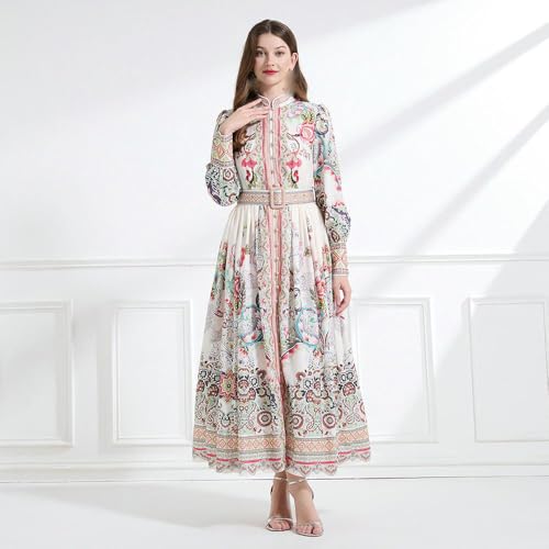 Robe longue col montant pour masquer les complexes avec style - 3