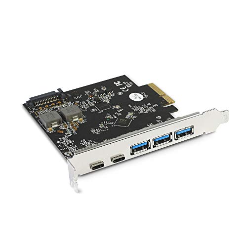 Image of VANTEC 5-Port USB 3.2 GEN2X2 20GBPS with 2C and 3A PCIE Host Card