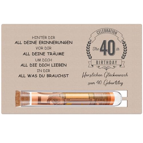 Otuuz 40. Geburtstag Geldgeschenke Verpackung Männer und Frauen Enthält Holz 40. Geburtstagskarte und Reagenzglas Geld Gutschein Lustige Geschenkverpackung Otuuz 40. Geburtstag Geldgeschenke Verpackung Männer und Frauen Enthält Holz 40. Geburtstagskarte und Reagenzglas Geld Gutschein Lustige Geschenkverpackung