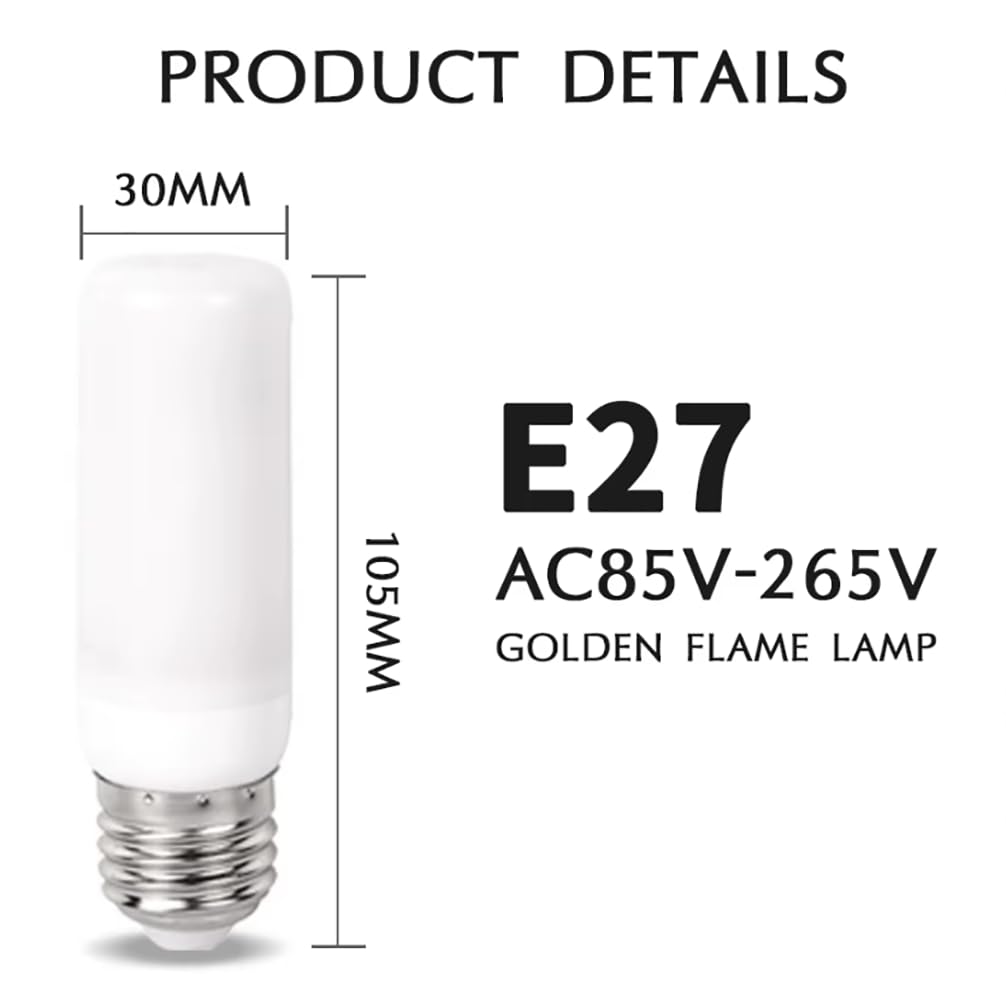 10Pcs E27 LED Fiamma Lampadina AC85V-265V 5W Lampada Fuoco Lampadina Mais Sfarfallio Luce LED Effetto Fiamma Dinamica per L'illuminazione Domestica