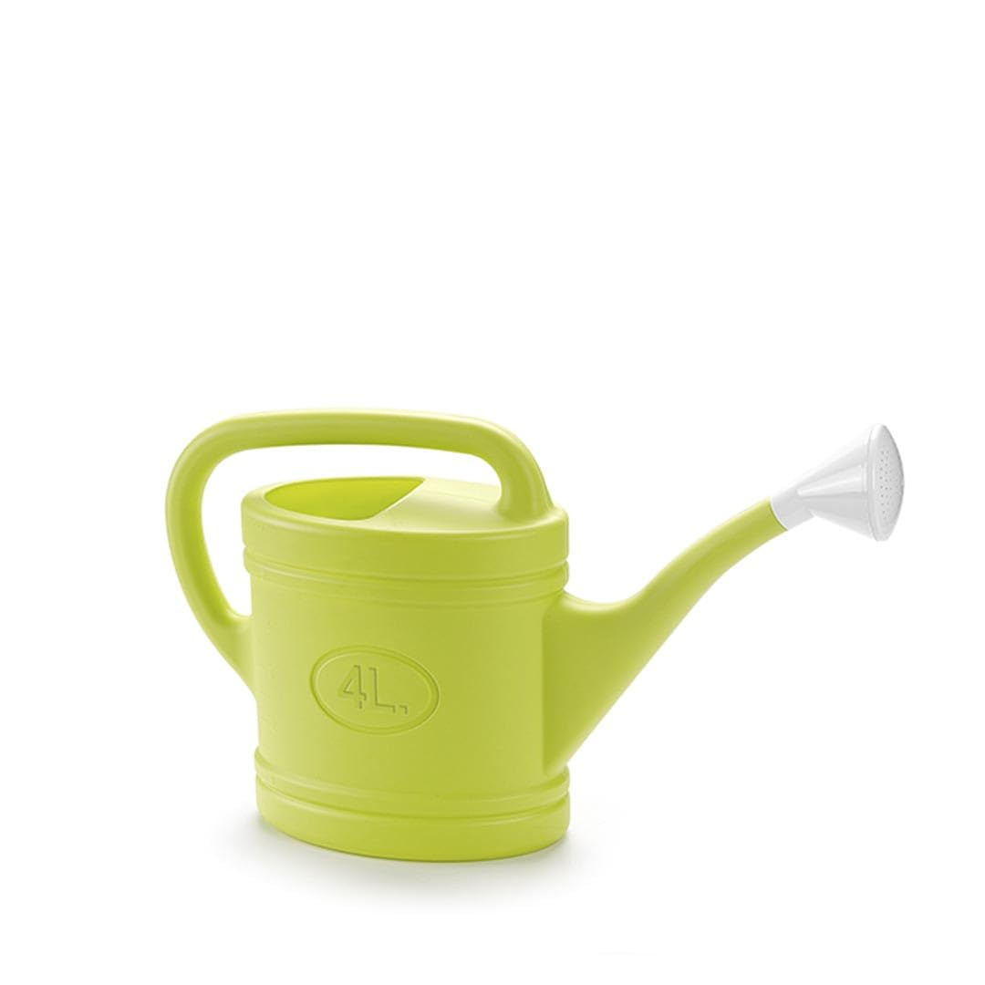 Muddy Hands Green Plastic Garden Plant Watering Can With Removable Rose Long Reach (, 4 Litre)