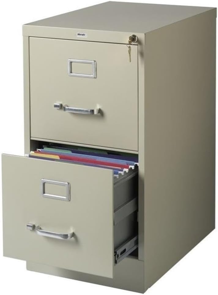 22" Deep 2-Drawer Letter-Size Commercial Vertical File