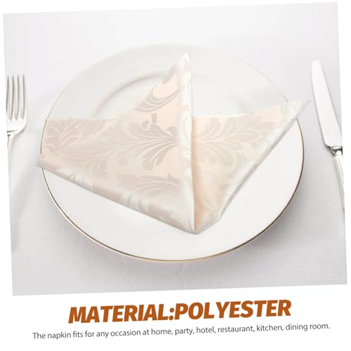 Lot de 10 serviettes de table de qualité supérieure lavables pour réception et mariage - 8