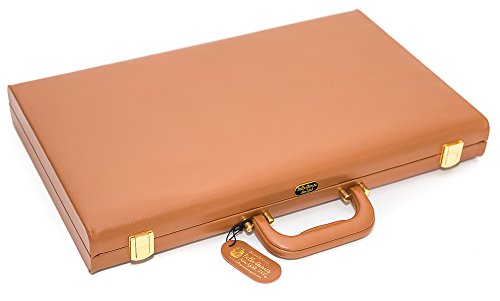 Madison Avenue Genuine Leather Backgammon Set - Thumbnail 6
