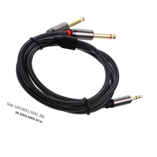 Cable divisor de audio 3.5mm a doble 6.35mm 1m miniatura 2