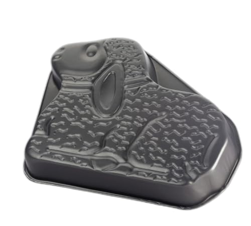 OPIROS Teglia Alluminio Antiaderente Per Dolci Natale Pasqua Compleanni Festività (Forma Agnello)