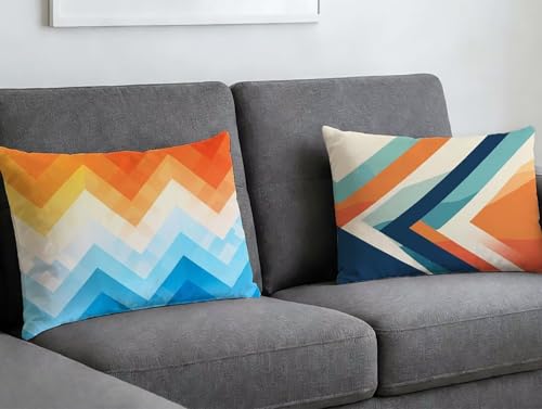 Housse de coussin 40x70 lavable avec zip invisible pour salon propre