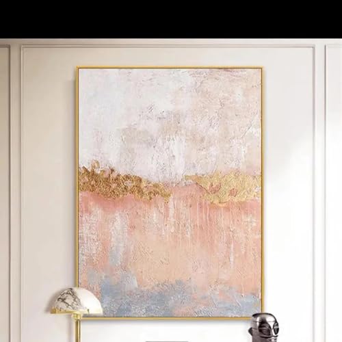 Tableau salon rose doré | Affiche moderne entrée et art mural élégant - 3