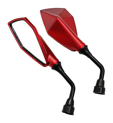 Rétroviseurs Moto BMW R1200R F800GS G310R - Miroir de Guidon Universel 10mm Rouge