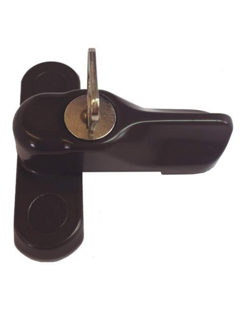 Gardinia Brown** Composite Door Locking Sash Jammer Flush Timber Upvc Security Bolt Brown