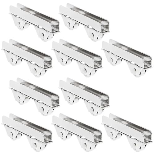 Poulie de porte coulissante en acier inoxydable lot de 10 galets de rechange pour rail