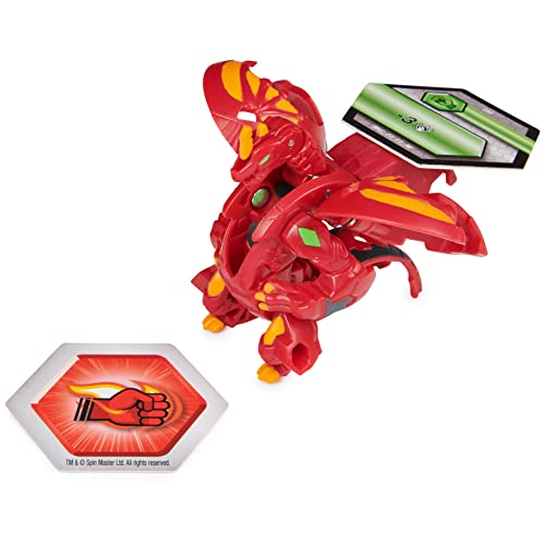 Image of Bakugan Ultra, Dragonoid, 3-inch Tall Geogan Rising Collectible Action Figure and Trading Card