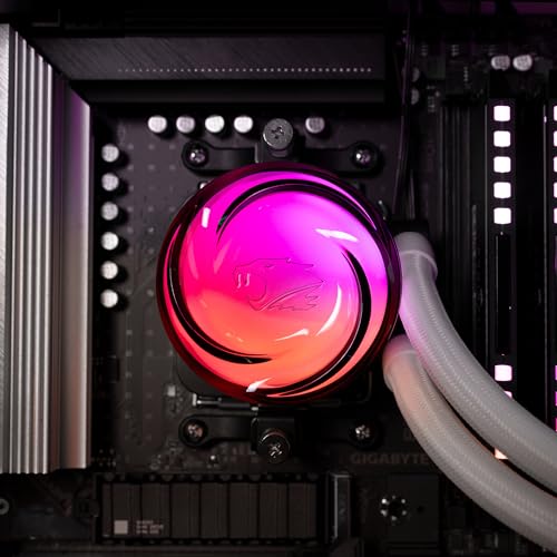 Image of iBUYPOWER AW4 360mm Radiator CPU AIO Liquid Cooler, 3X 120mm Core Fans, RGB Display, Fan Speed 700-2000 RPM, Airflow Volume 65 CFM, Intel 1700 /1150 /1151, AMD AM5 /AM4 - White
