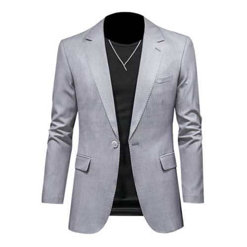 Blazer slim homme style coréen veste décontractée unie