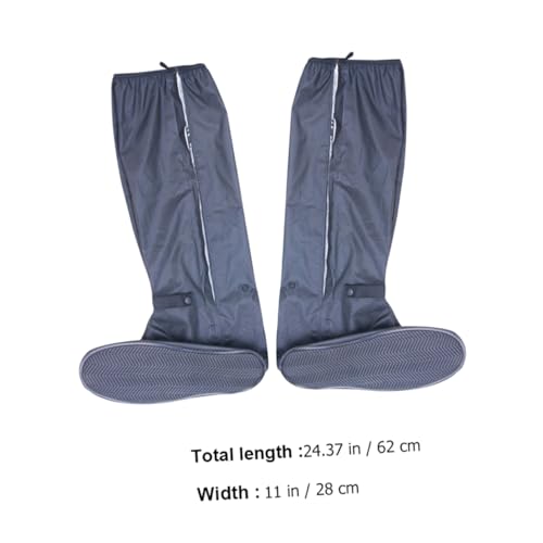 Cubrebotas para hombre, niños y niñas, overshoes con cierre, antideslizantes, portátiles y fáciles de usar miniatura 2
